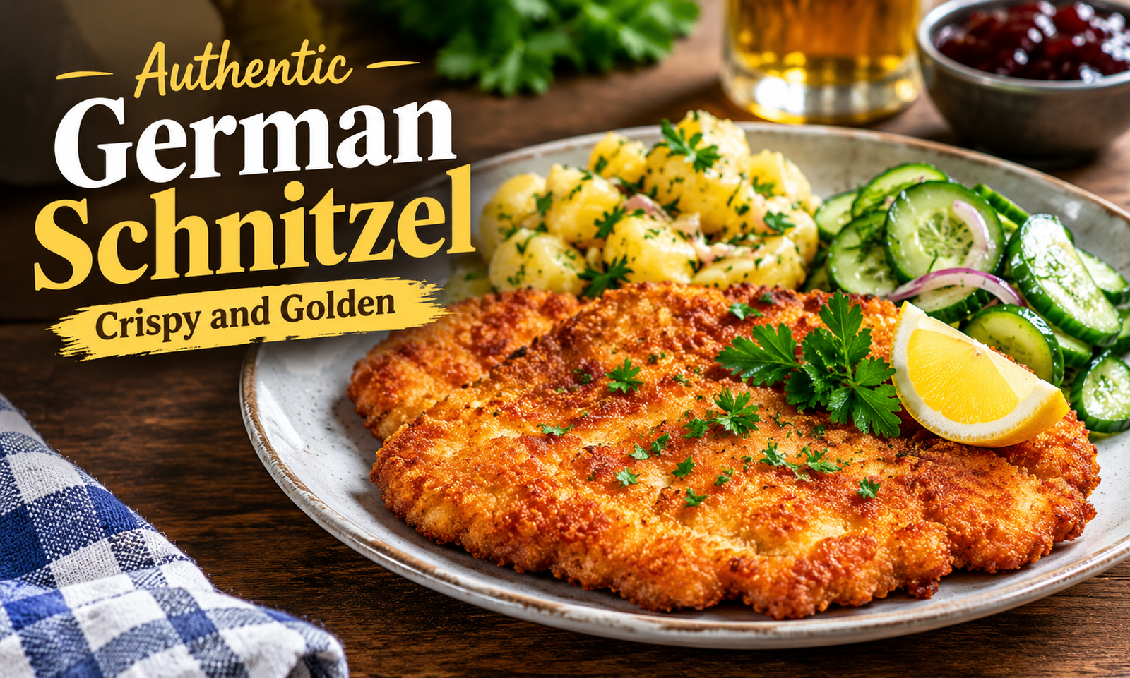 Authentic German Schnitzel (Crispy and Golden)