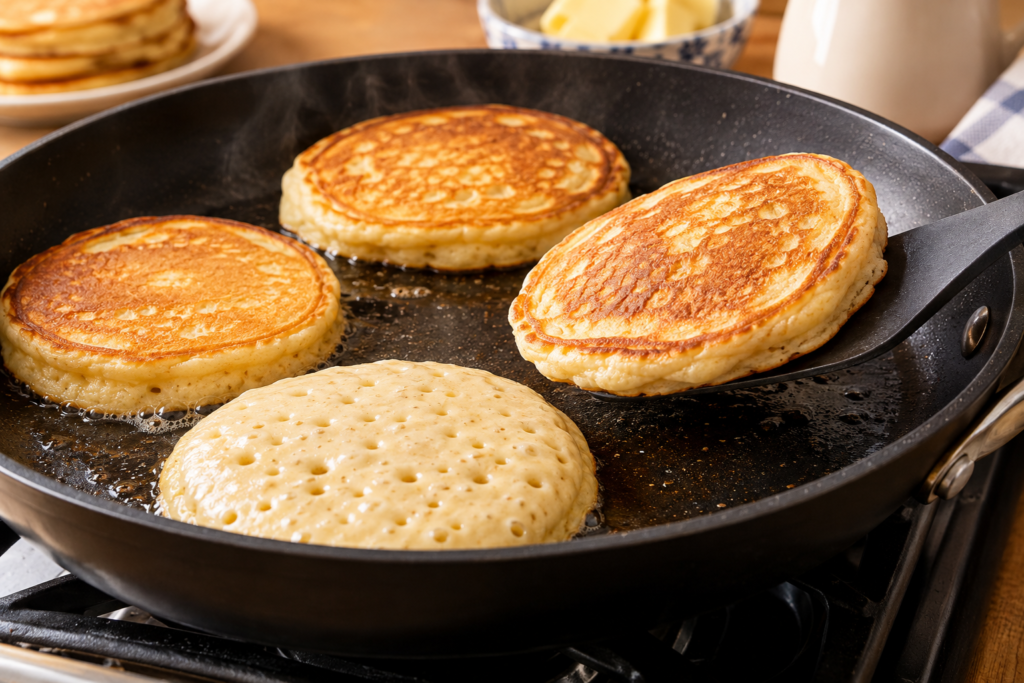 Cooking the Pancakes