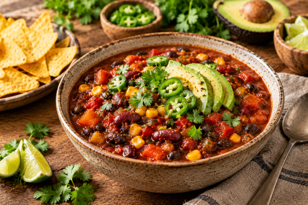 Easy One-Pot Vegetarian Chili Recipe