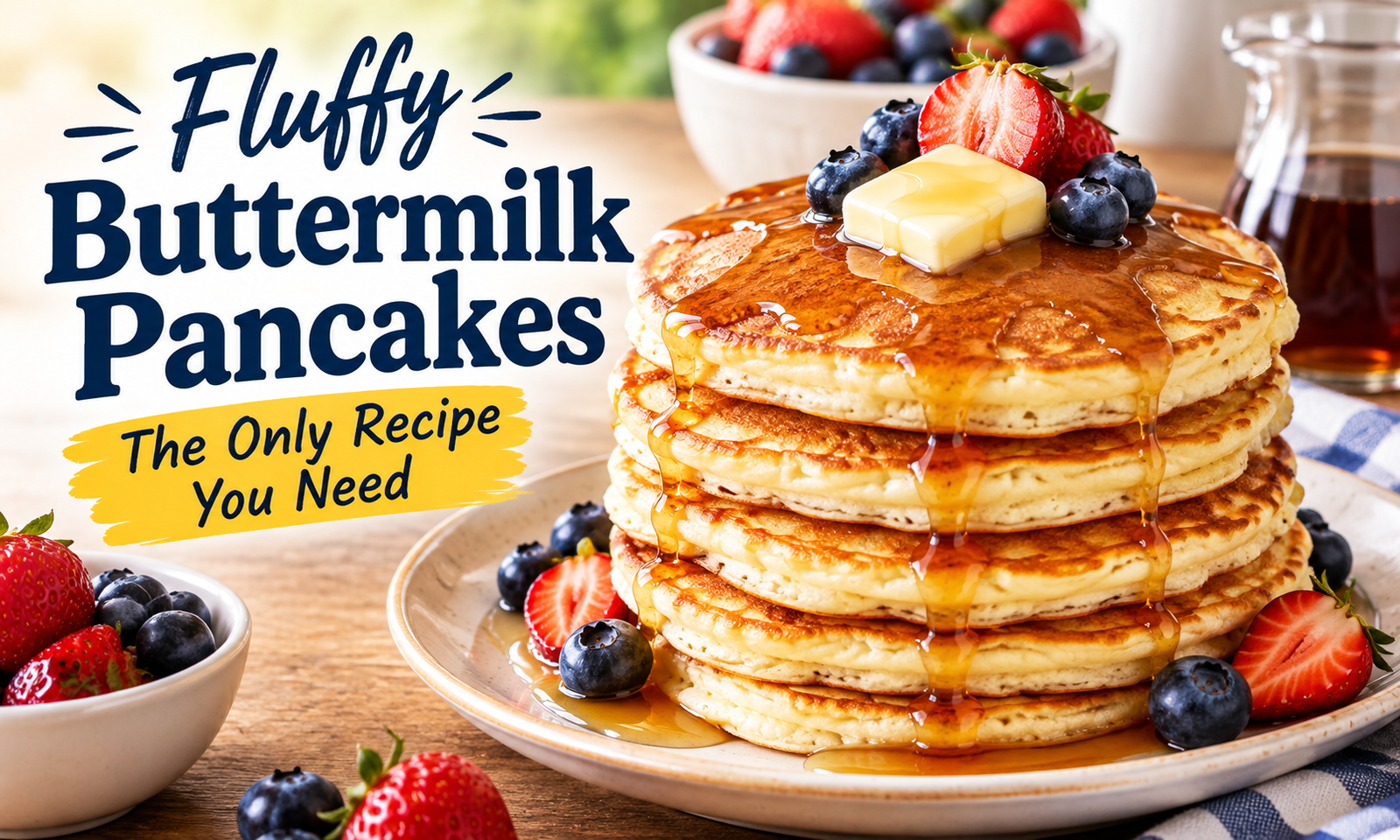 Fluffy Buttermilk Pancakes: The Only Recipe You Need