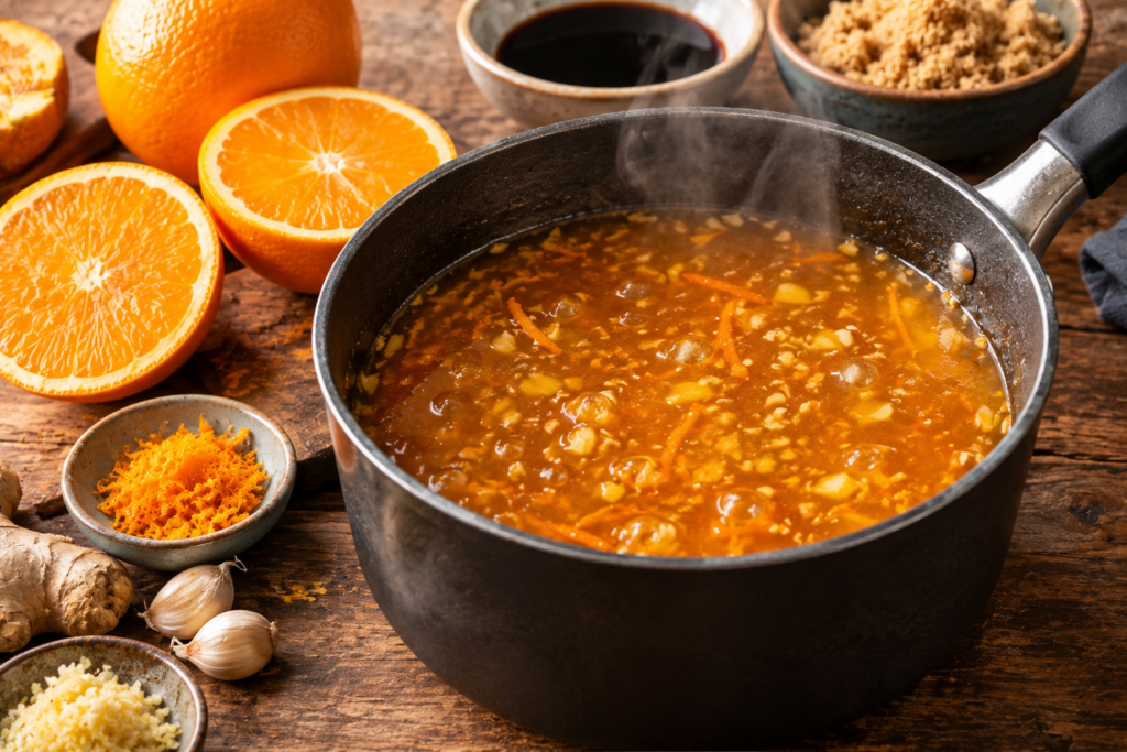 Glossy Homemade Orange Sauce