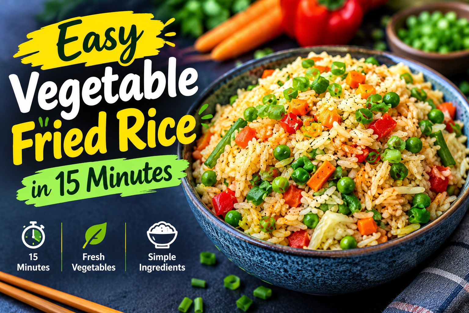 Easy Vegetable Fried Rice in 15 Minutes